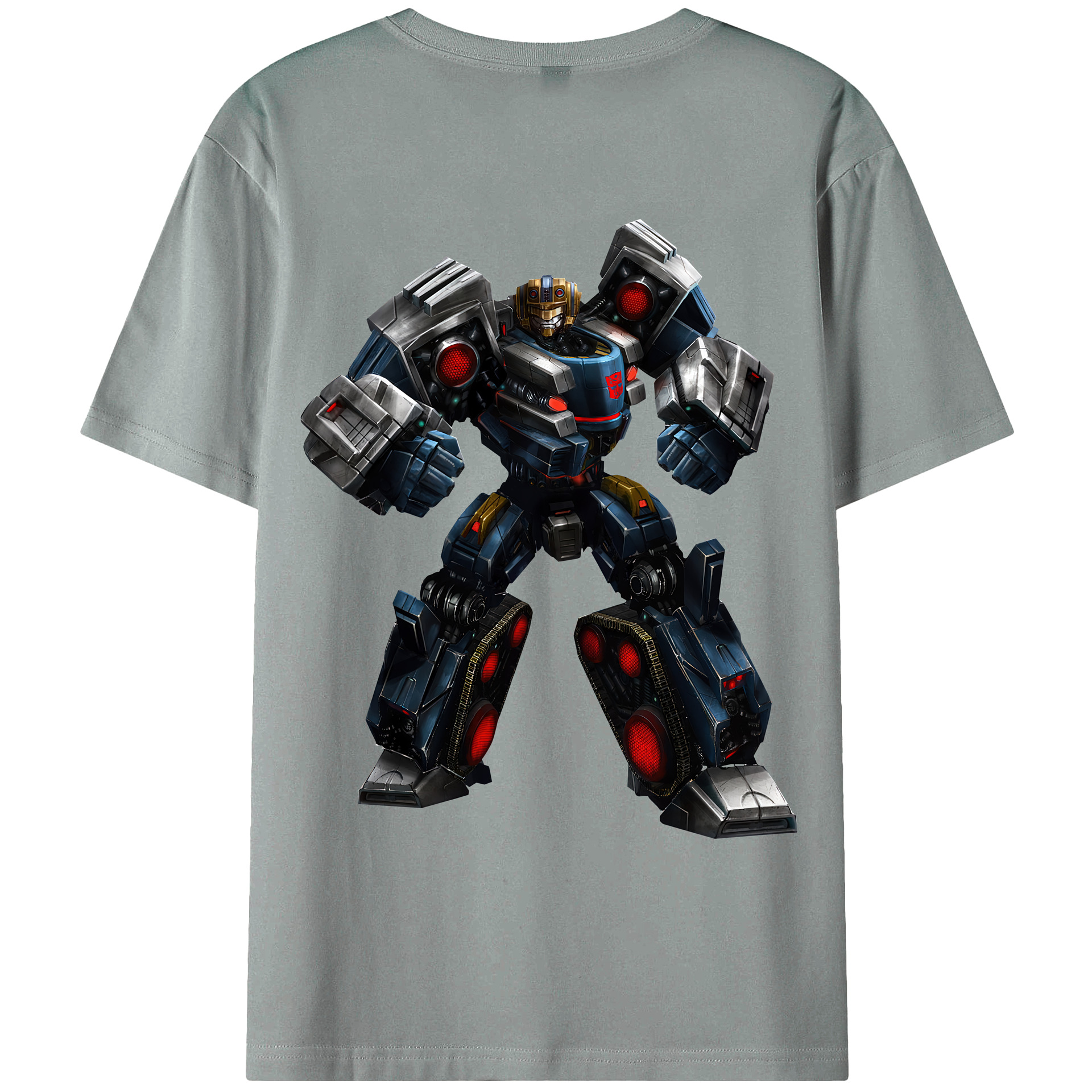 （画像用） Transformers トランスフォーマー 綿100％ メンズ半袖Tシャツ（バックプリント） 通気性